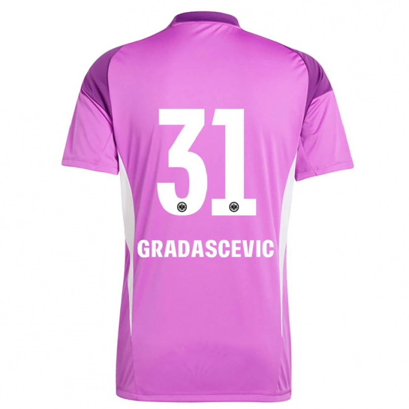 Danxen Kid Meris Gradascevic #31 Lilac White Goalkeeper Jersey 2025/26 T-Shirt
