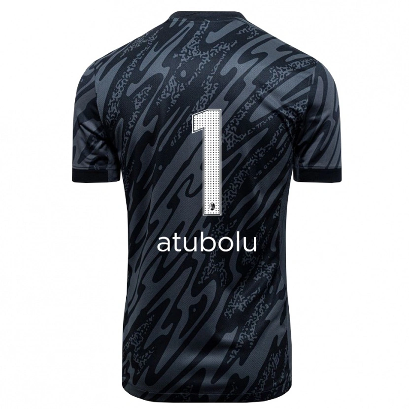 Danxen Kid Noah Atubolu #1 Black White Goalkeeper Jersey 2025/26 T-Shirt