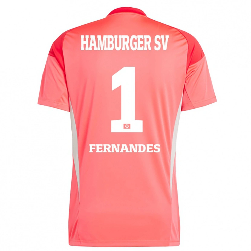Danxen Kid Daniel Heuer Fernandes #1 Red Orange Goalkeeper Jersey 2025/26 T-Shirt