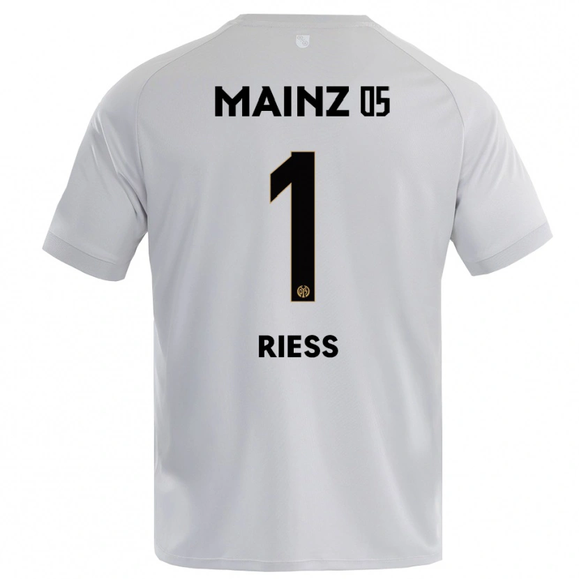 Danxen Kid Lasse Rieß #1 Light Grey Blue Goalkeeper Jersey 2025/26 T-Shirt