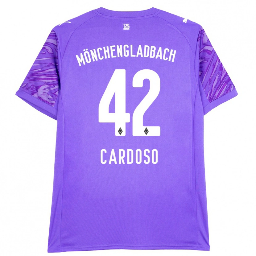 Danxen Kid Tiago Pereira Cardoso #42 Lilac White Goalkeeper Jersey 2025/26 T-Shirt