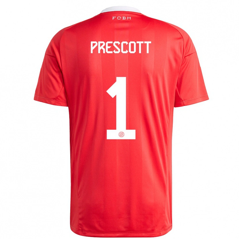 Danxen Kid Leonard Prescott #1 Red White Goalkeeper Jersey 2025/26 T-Shirt