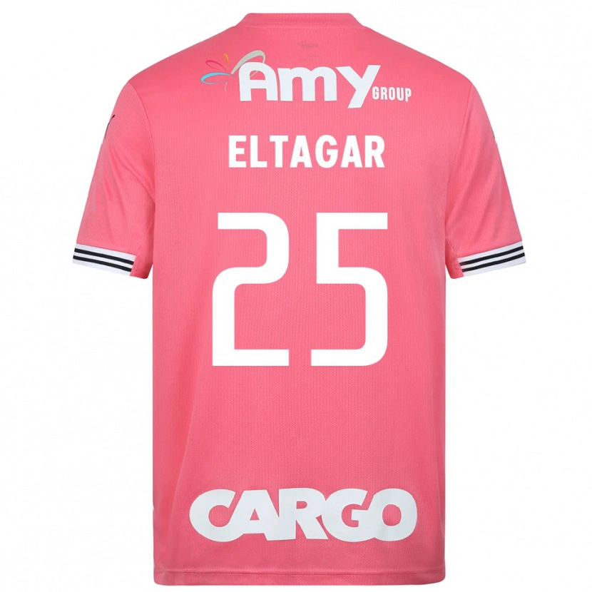 Danxen Kid Barak Eltagar #25 Pink White Goalkeeper Jersey 2025/26 T-Shirt
