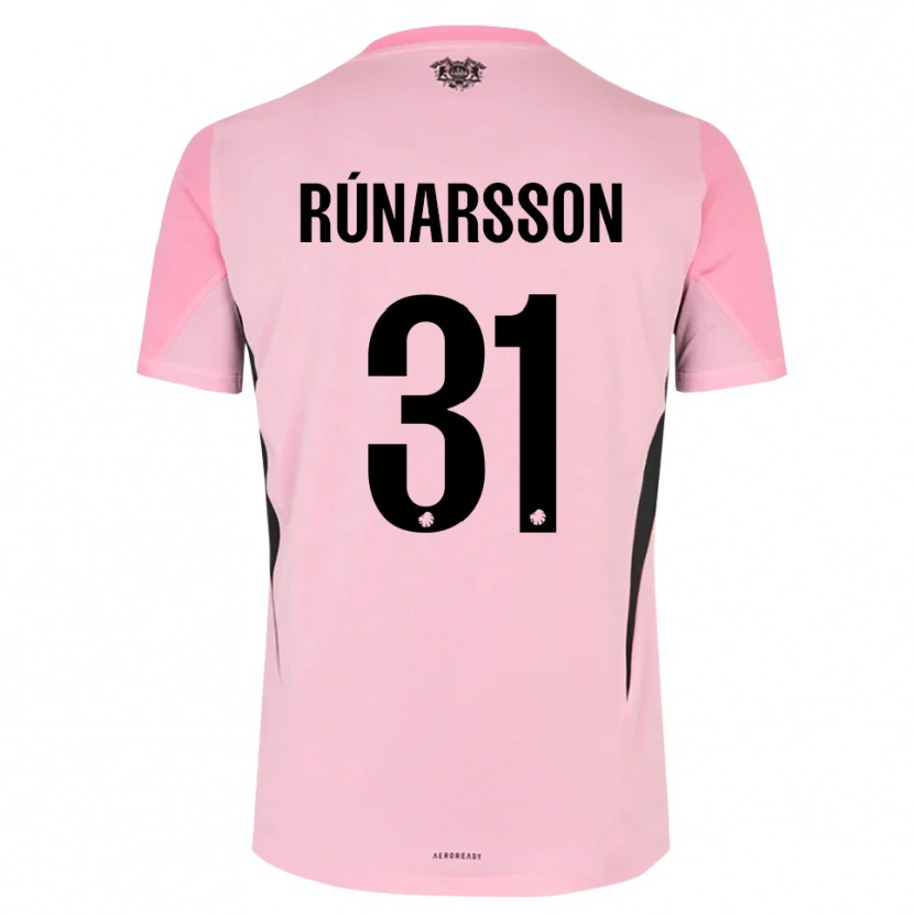 Danxen Kid Rúnar Alex Rúnarsson #31 Pink Black Goalkeeper Jersey 2025/26 T-Shirt