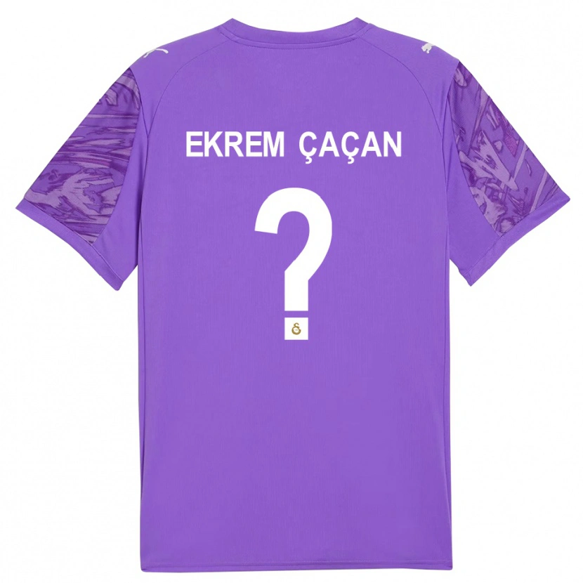 Danxen Kid Yağız Ekrem Çaçan #0 Purple White Goalkeeper Jersey 2025/26 T-Shirt