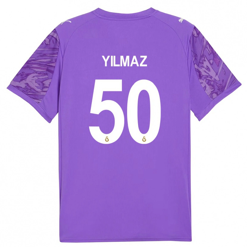 Danxen Kid Jankat Yılmaz #50 Purple White Goalkeeper Jersey 2025/26 T-Shirt