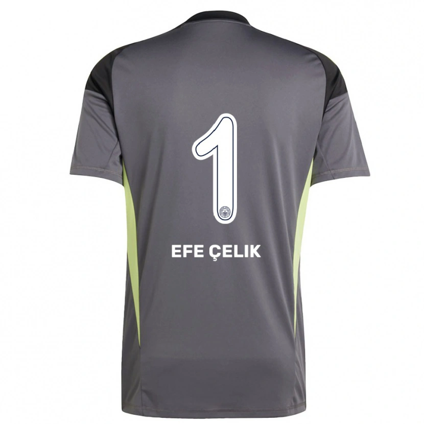 Danxen Kid Mehmet Efe Çelik #1 Dim Gray Black Goalkeeper Jersey 2025/26 T-Shirt
