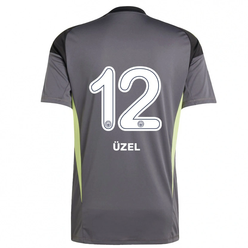 Danxen Kid Nevzat Üzel #12 Dim Gray Black Goalkeeper Jersey 2025/26 T-Shirt