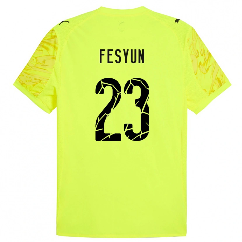 Danxen Kid Kiril Fesyun #23 Green Yellow Goalkeeper Jersey 2025/26 T-Shirt
