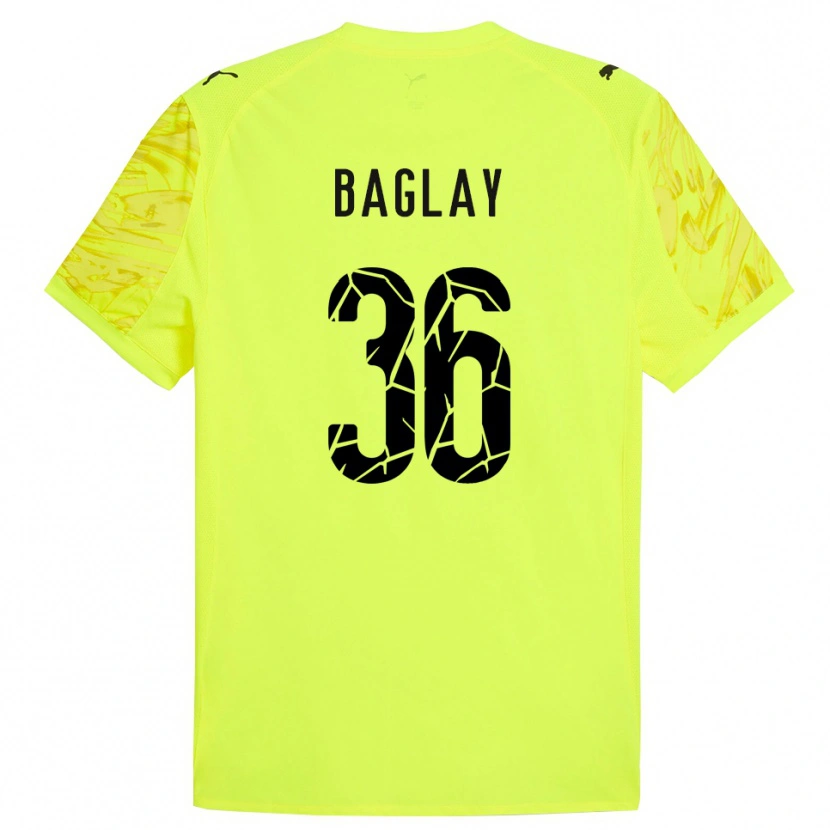 Danxen Kid Rostyslav Baglay #36 Green Yellow Goalkeeper Jersey 2025/26 T-Shirt