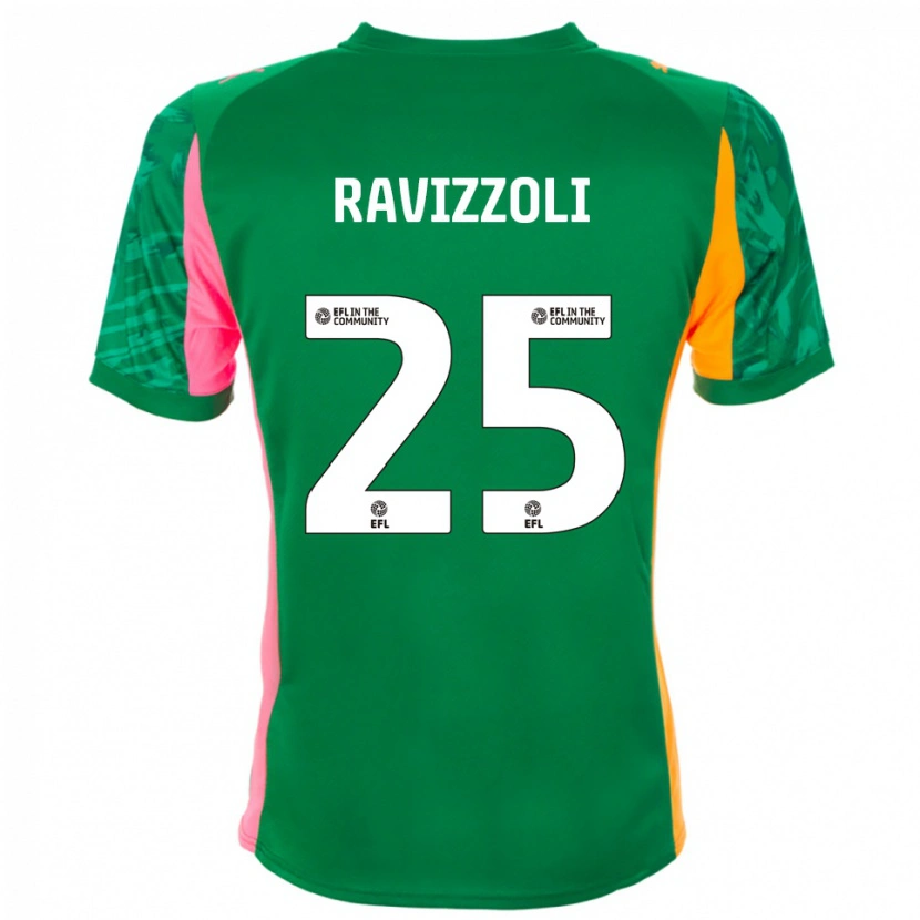 Danxen Men Franco Ravizzoli #25 Green Orange Goalkeeper Jersey 2025/26 T-Shirt