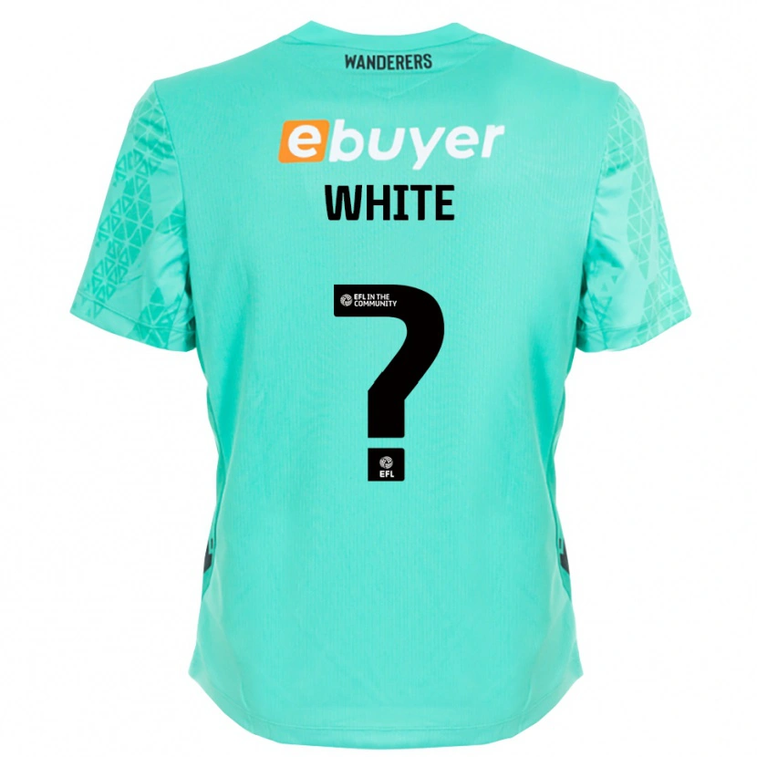 Danxen Men Annabelle White #0 Aqua Black Goalkeeper Jersey 2025/26 T-Shirt