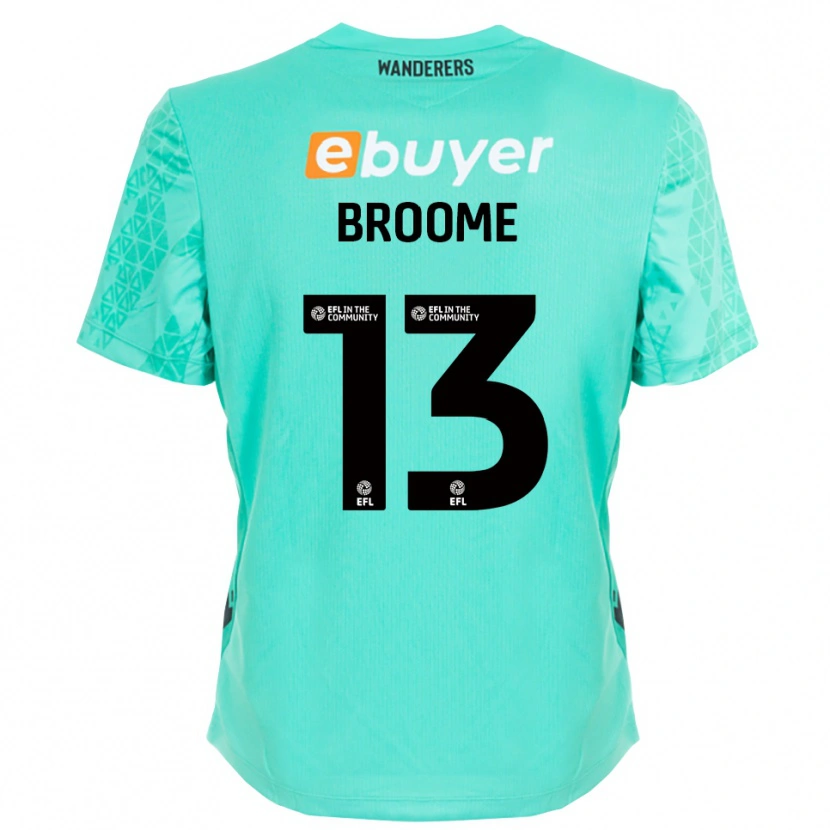 Danxen Men Nathan Broome #13 Aqua Black Goalkeeper Jersey 2025/26 T-Shirt