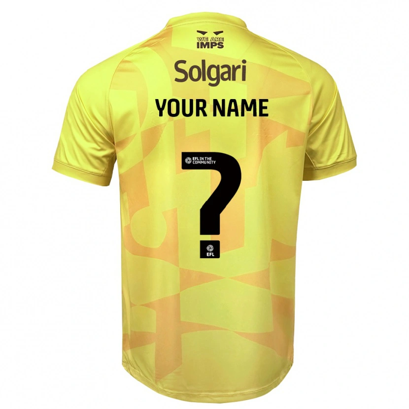 Danxen Men Lincoln City Yellow Black Goalkeeper Jersey 2025/26 T-Shirt