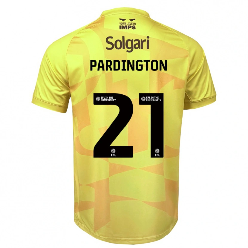 Danxen Men Jamie Pardington #21 Yellow Black Goalkeeper Jersey 2025/26 T-Shirt