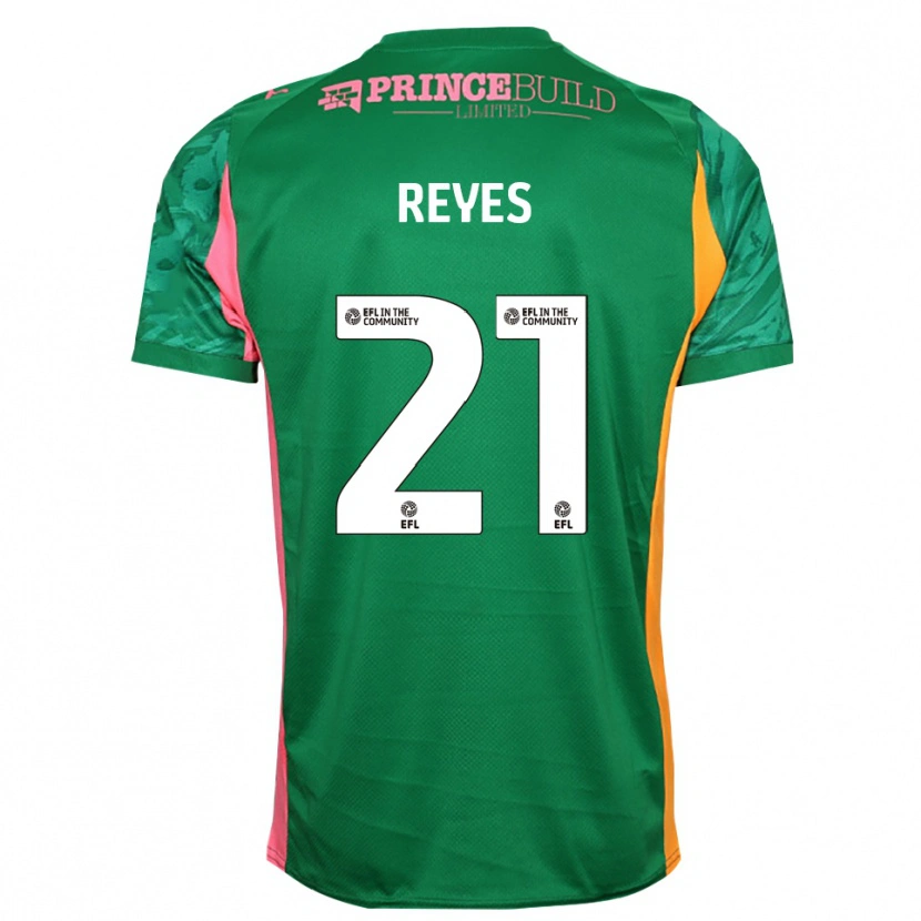 Danxen Men Vicente Reyes #21 Green Pink Goalkeeper Jersey 2025/26 T-Shirt