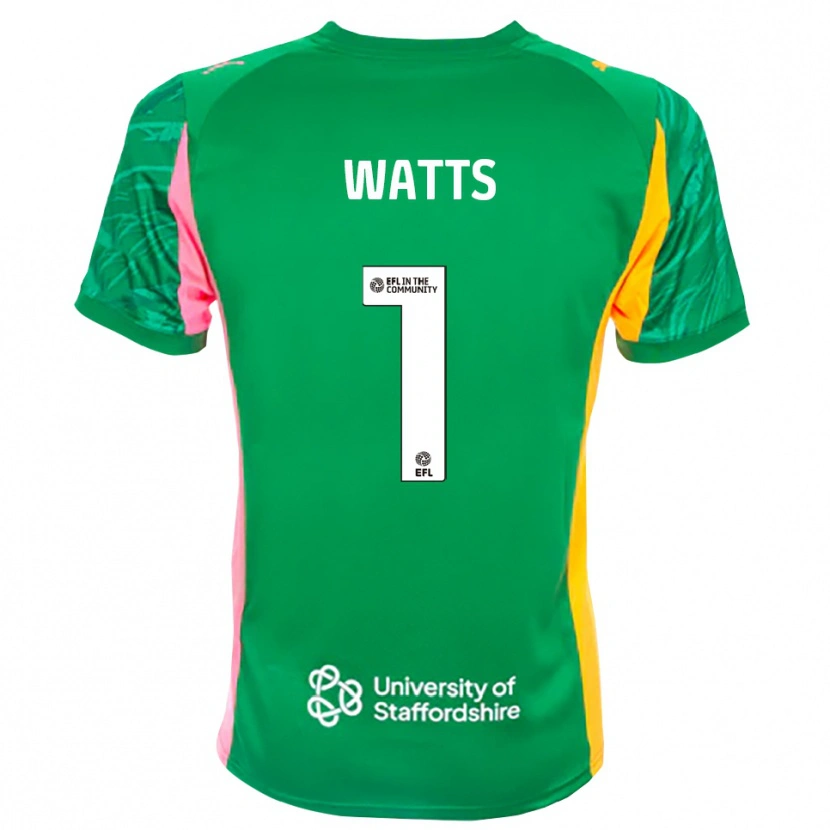 Danxen Men Connie Watts #1 Green Pink Orange Goalkeeper Jersey 2025/26 T-Shirt