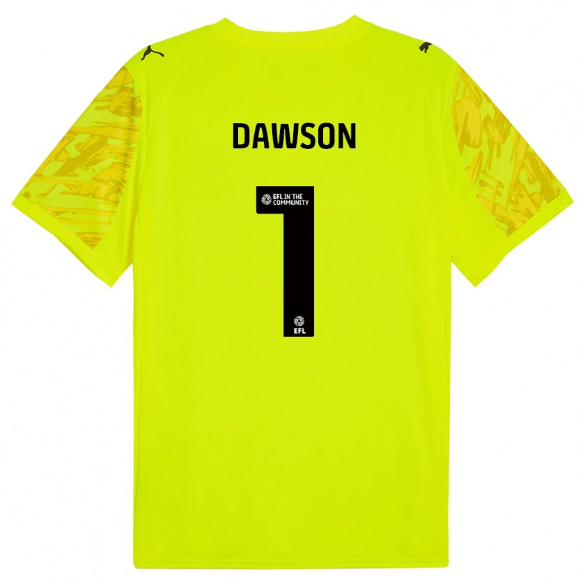 Danxen Men Cameron Dawson #1 Fluorescent Green Black Goalkeeper Jersey 2025/26 T-Shirt