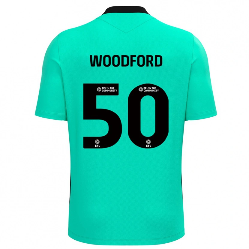 Danxen Men Max Woodford #50 Turquoise Goalkeeper Jersey 2025/26 T-Shirt