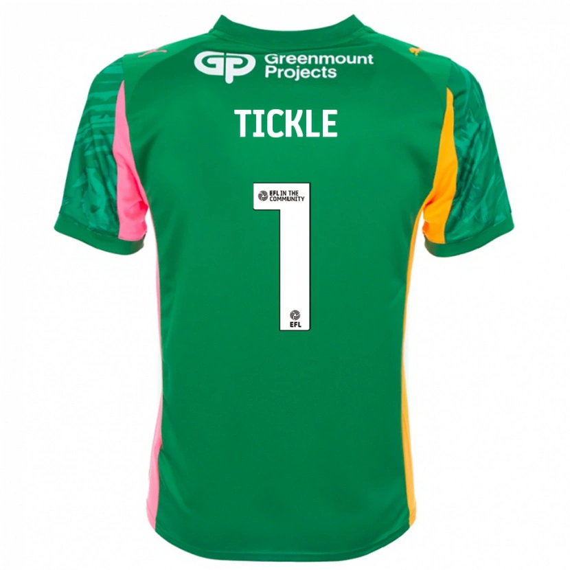 Danxen Men Sam Tickle #1 Green Pink Orange Goalkeeper Jersey 2025/26 T-Shirt
