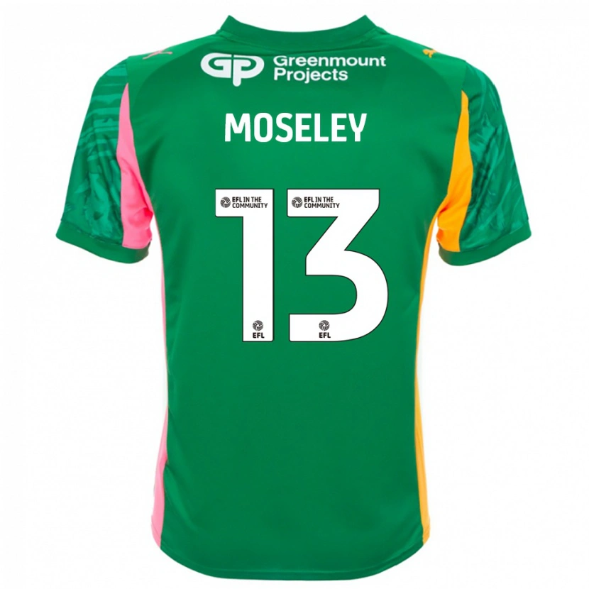 Danxen Men Faye Moseley #13 Green Pink Orange Goalkeeper Jersey 2025/26 T-Shirt