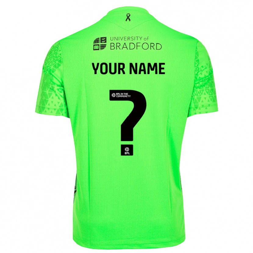 Danxen Men Bradford City Spring Green Goalkeeper Jersey 2025/26 T-Shirt