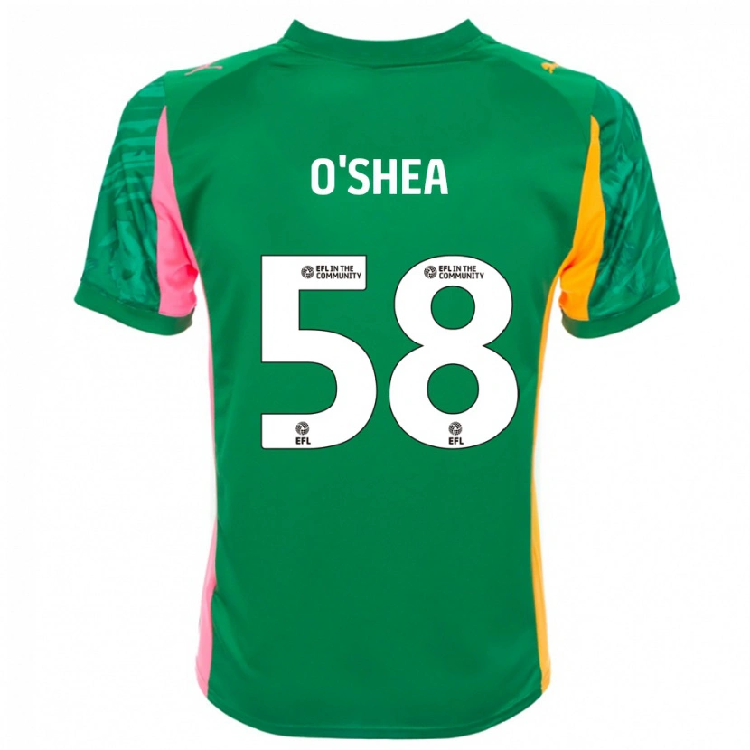 Danxen Men Cian O'Shea #58 Green Pink White Goalkeeper Jersey 2025/26 T-Shirt