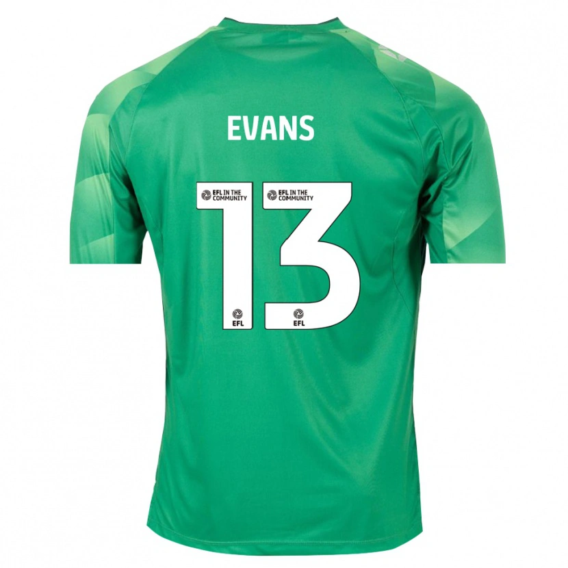 Danxen Men Owen Evans #13 Green White Goalkeeper Jersey 2025/26 T-Shirt