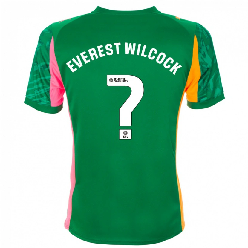 Danxen Men Tom Everest Wilcock #0 Green Pink Orange Goalkeeper Jersey 2025/26 T-Shirt