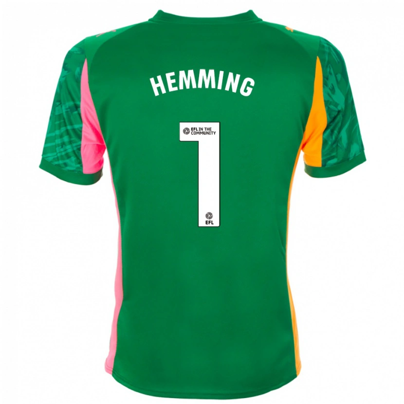 Danxen Men Zach Hemming #1 Green Pink Orange Goalkeeper Jersey 2025/26 T-Shirt