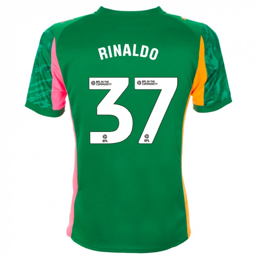 Danxen Men Ashton Rinaldo #37 Green Pink Orange Goalkeeper Jersey 2025/26 T-Shirt
