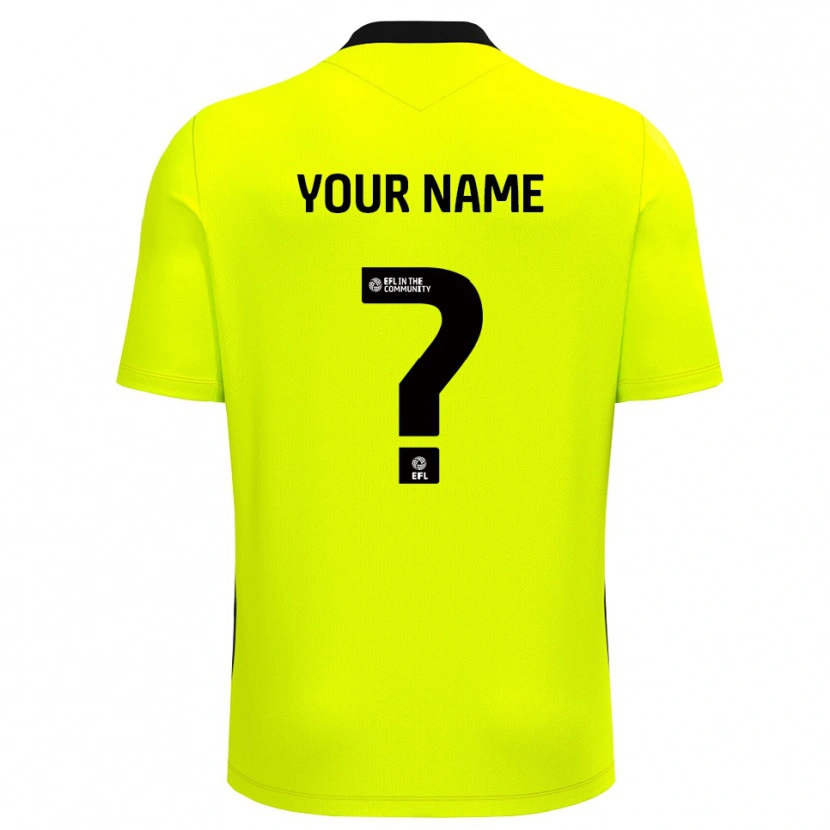 Danxen Men Colchester United Yellow Black Goalkeeper Jersey 2025/26 T-Shirt