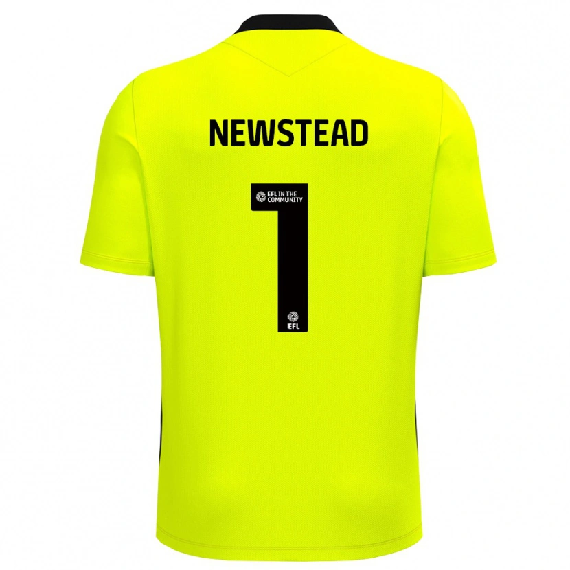 Danxen Men Jamie-Louise Newstead #1 Yellow Black Goalkeeper Jersey 2025/26 T-Shirt