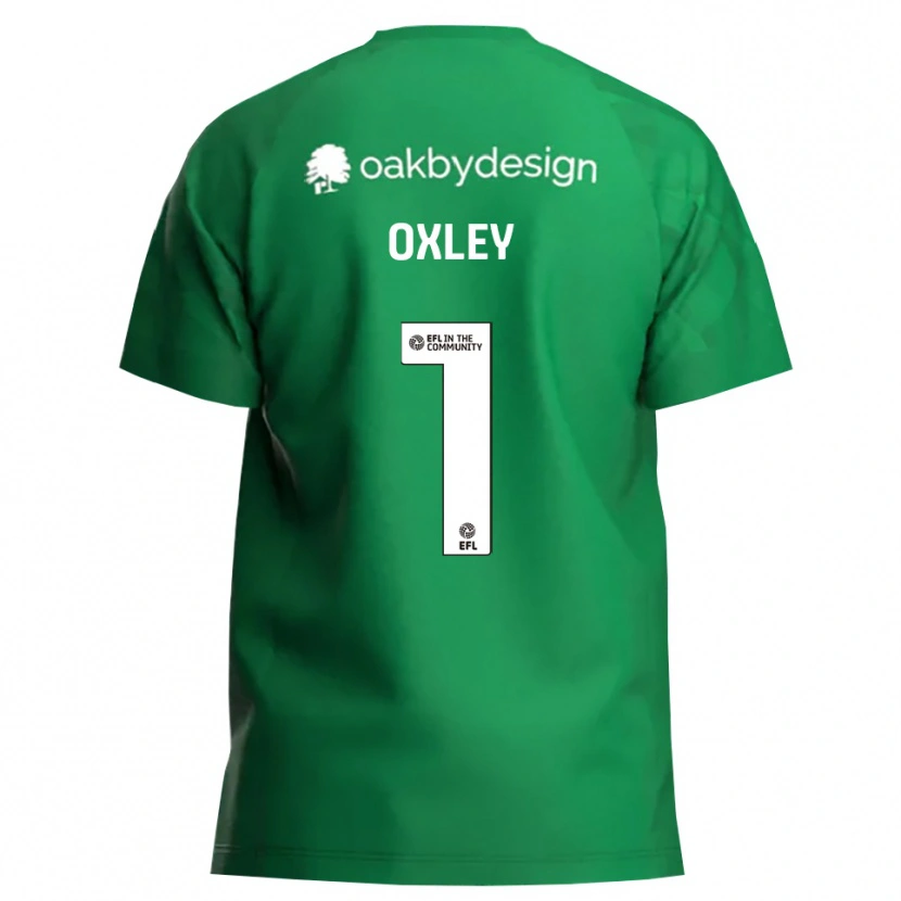 Danxen Men Mark Oxley #1 Green White Goalkeeper Jersey 2025/26 T-Shirt