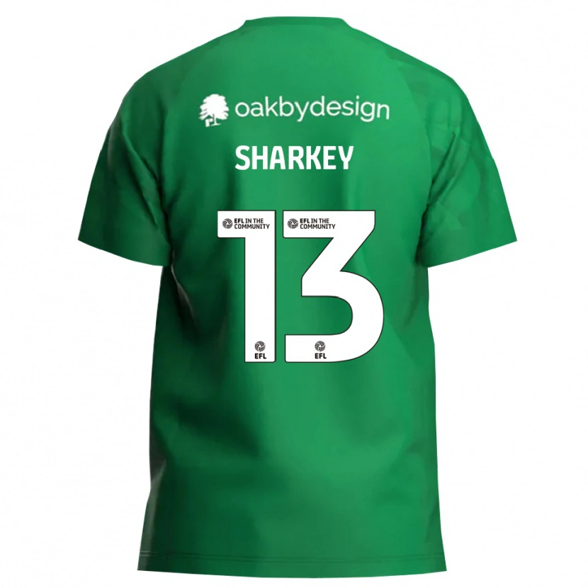 Danxen Men Toby Sharkey #13 Green White Goalkeeper Jersey 2025/26 T-Shirt