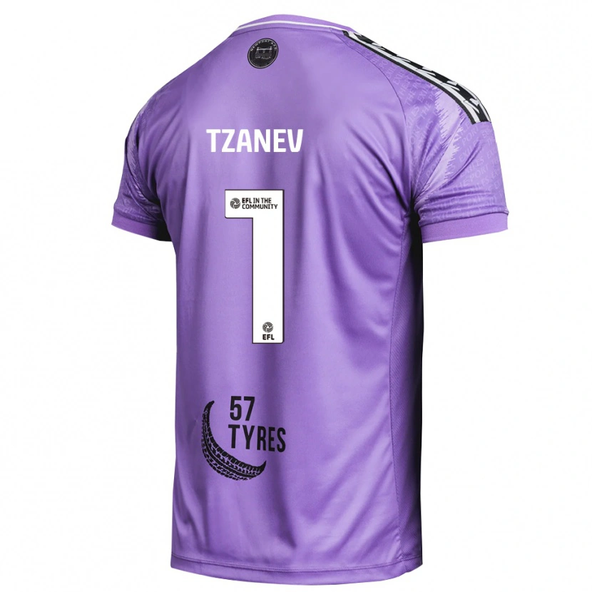 Danxen Men Nik Tzanev #1 Light Purple Goalkeeper Jersey 2025/26 T-Shirt
