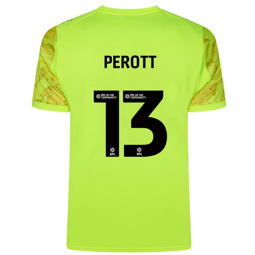 Danxen Men Milai Perott #13 Fluorescent Green Goalkeeper Jersey 2025/26 T-Shirt