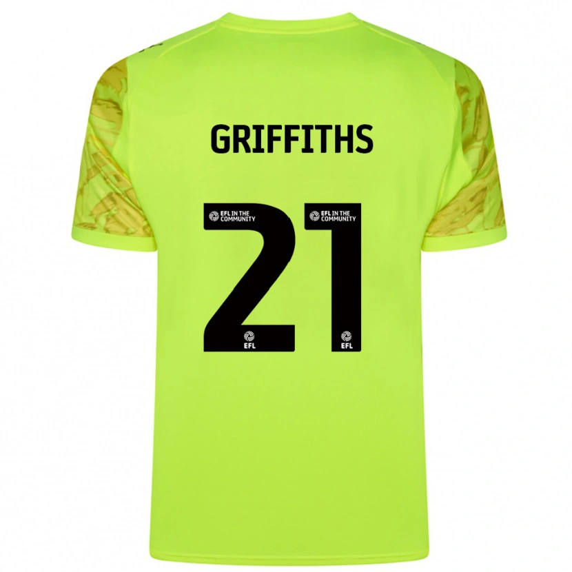 Danxen Men Harry Griffiths #21 Fluorescent Green Goalkeeper Jersey 2025/26 T-Shirt
