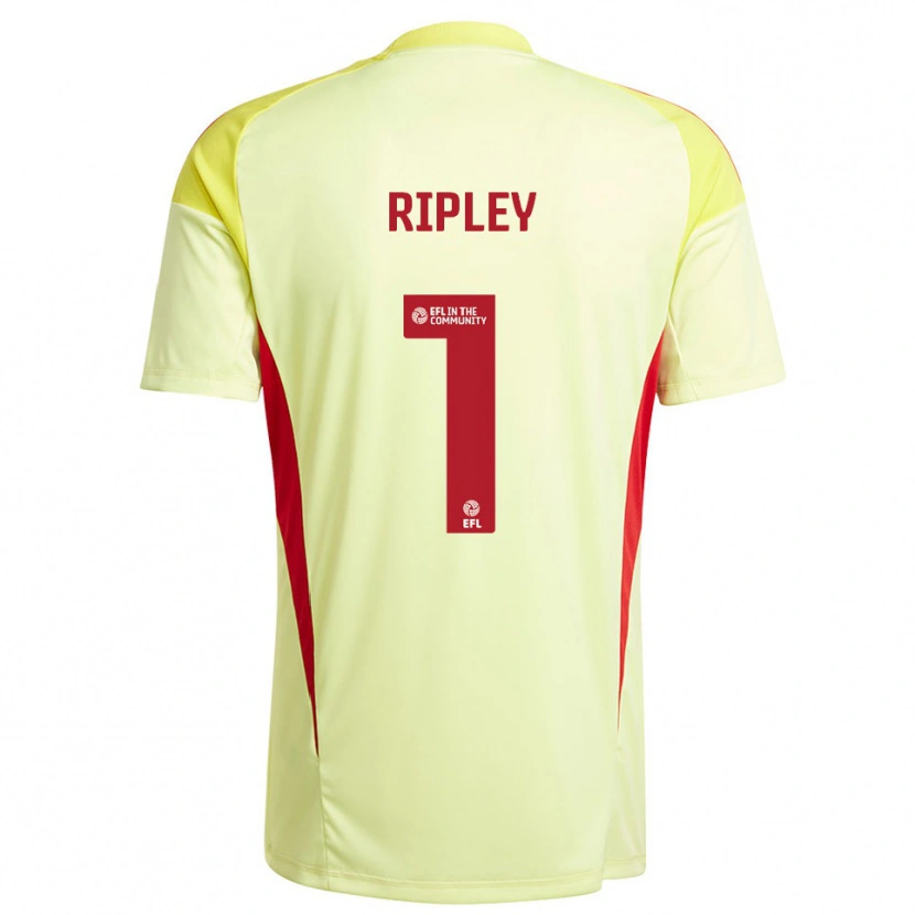 Danxen Men Connor Ripley #1 Pale Yellow Goalkeeper Jersey 2025/26 T-Shirt