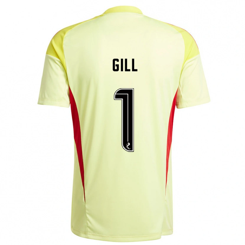 Danxen Men Marcus Gill #1 Yellow Red Goalkeeper Jersey 2025/26 T-Shirt