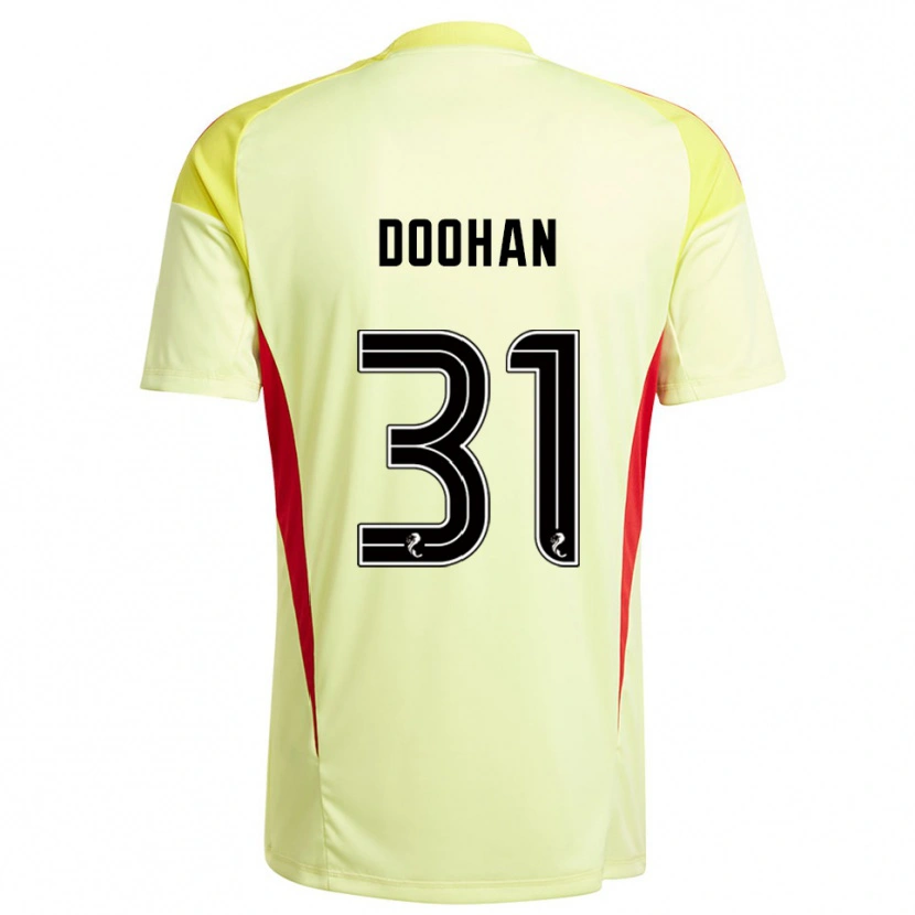 Danxen Men Ross Doohan #31 Yellow Red Goalkeeper Jersey 2025/26 T-Shirt