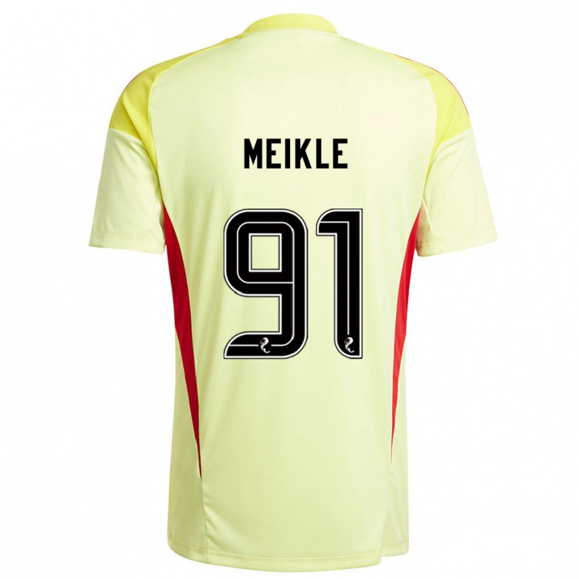 Danxen Men Jamie Meikle #91 Yellow Red Goalkeeper Jersey 2025/26 T-Shirt
