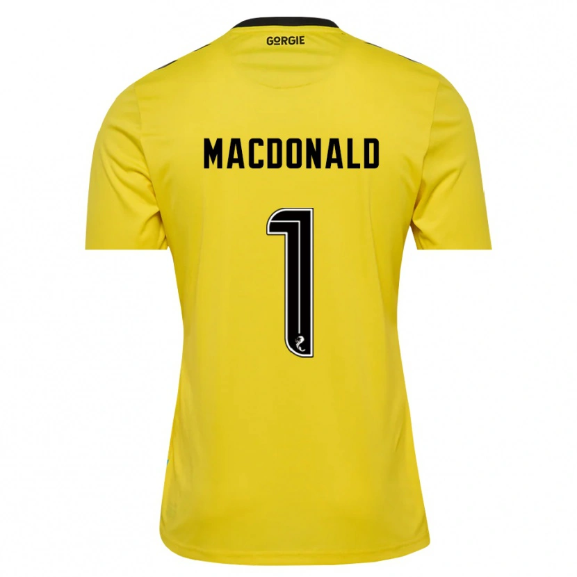 Danxen Men Jamie MacDonald #1 Yellow Red Black Goalkeeper Jersey 2025/26 T-Shirt