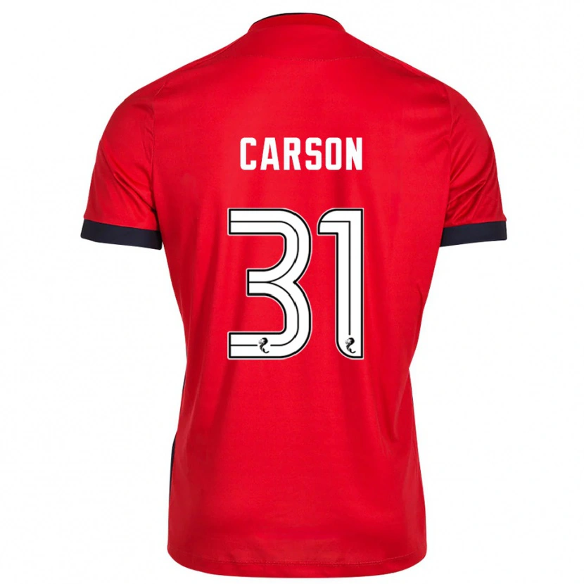 Danxen Men Trevor Carson #31 Red White Goalkeeper Jersey 2025/26 T-Shirt