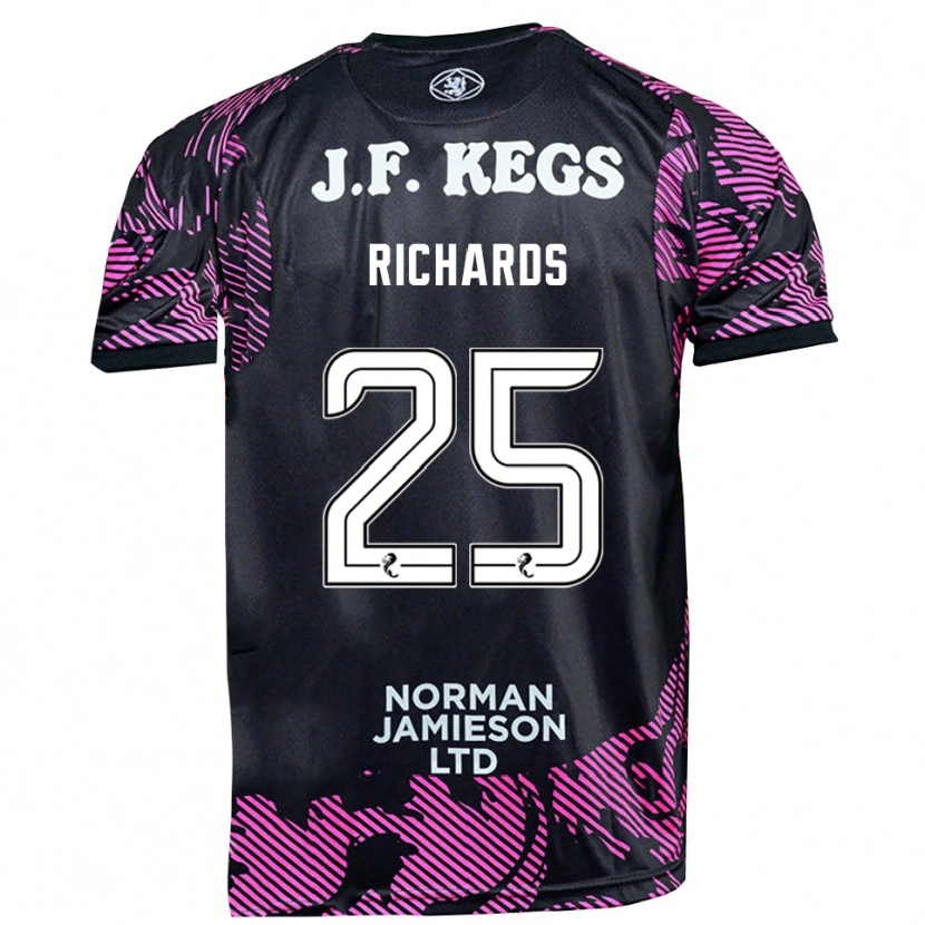 Danxen Men Dave Richards #25 Pink Black Goalkeeper Jersey 2025/26 T-Shirt