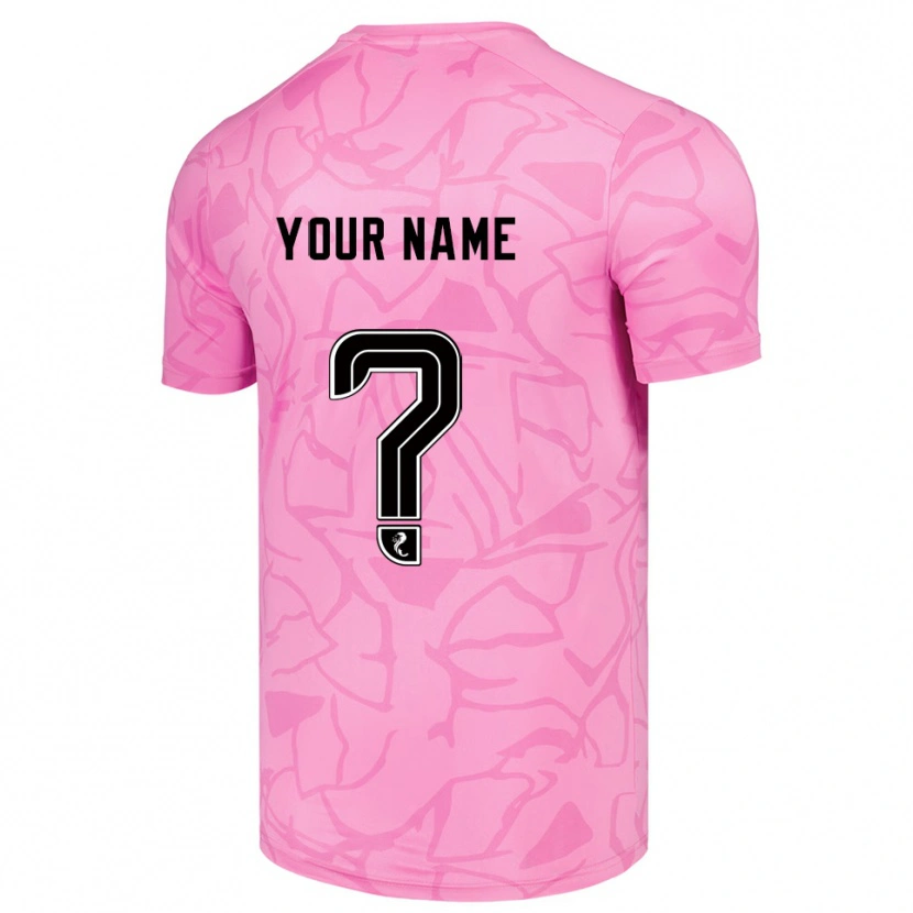 Danxen Men Hibernian FC Pink Black Goalkeeper Jersey 2025/26 T-Shirt