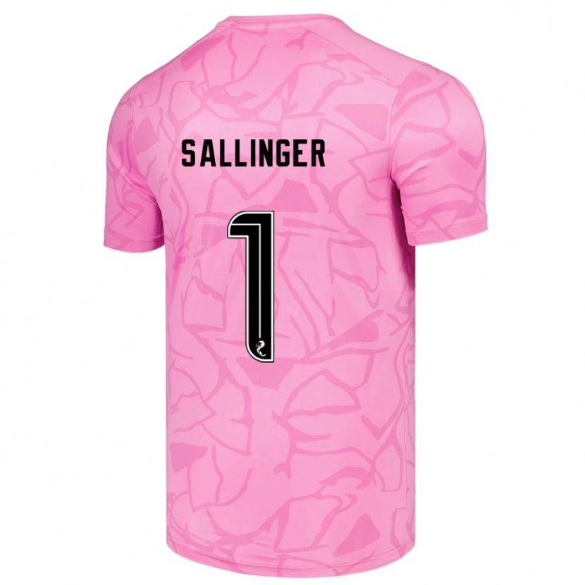 Danxen Men Raphael Sallinger #1 Pink Black Goalkeeper Jersey 2025/26 T-Shirt