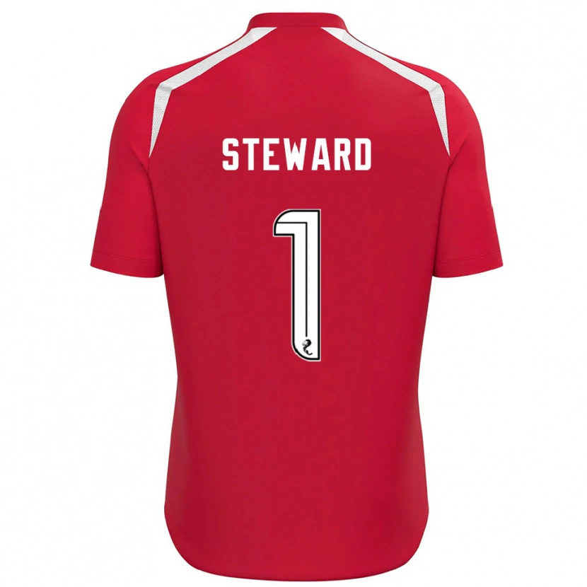 Danxen Men Toby Steward #1 Red White Goalkeeper Jersey 2025/26 T-Shirt