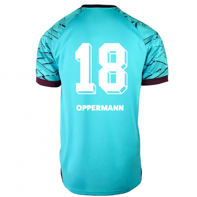 Danxen Men Leo Oppermann #18 Sky Blue Purple Goalkeeper Jersey 2025/26 T-Shirt