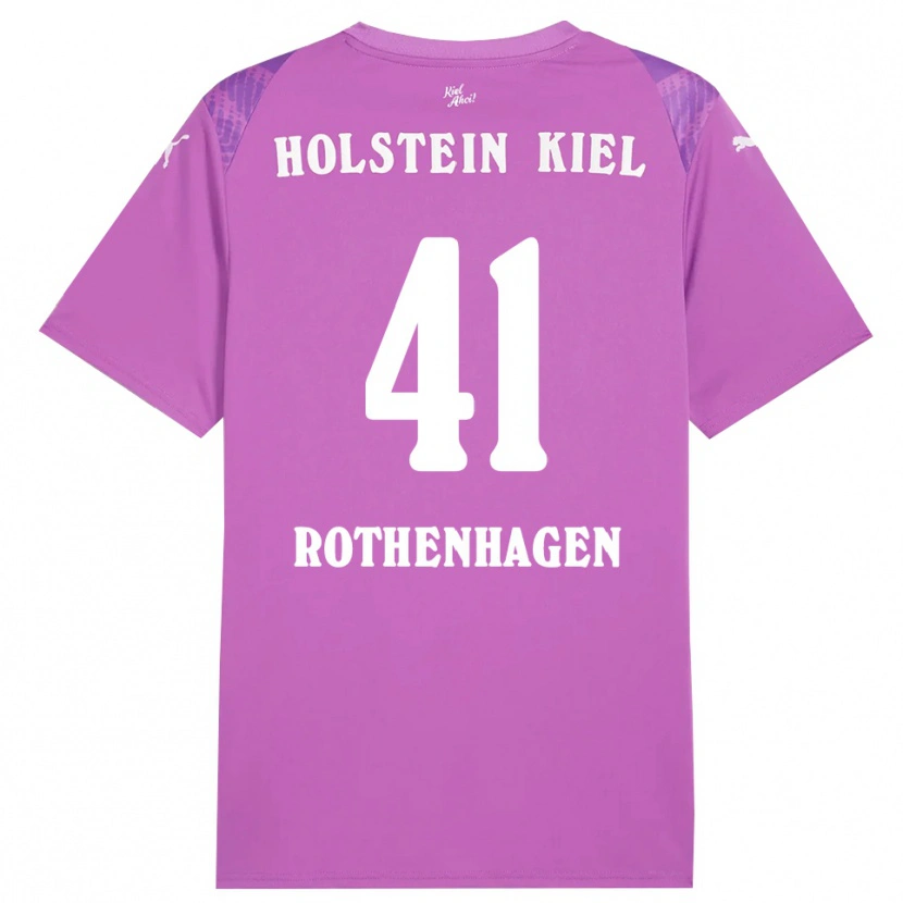 Danxen Men Lio Rothenhagen #41 Purple White Goalkeeper Jersey 2025/26 T-Shirt